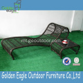 Sunbed White PE Rattan Outdoor Pool